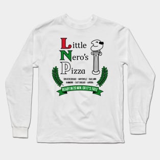 Little Nero's Pizza (White tee) Long Sleeve T-Shirt
